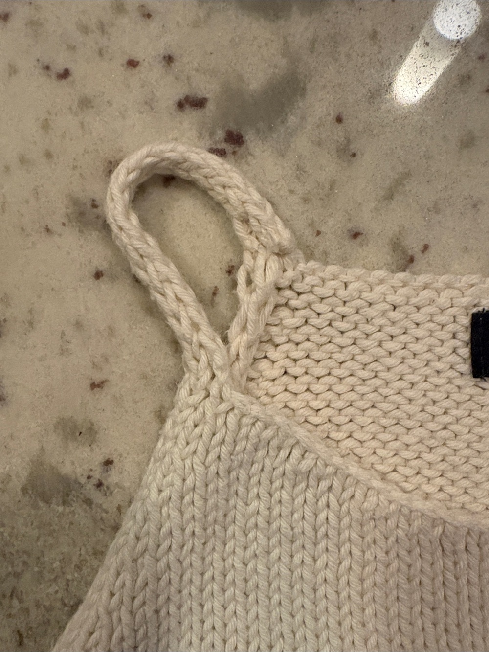Banana Republic Cream Knit high neck tank top - Picture 4 of 8